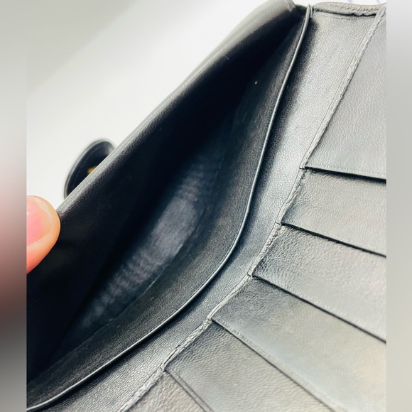 CHANEL Black Quilted Lambskin French Purse Wallet with COA! - Picture 8 of 16